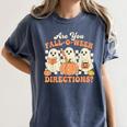 Are You Fall O Ween Directions Halloween Teacher Women's Comfort Colors T-Shirt Denim Are You Fall O Ween Directions Halloween Teacher Women's Comfort Colors T-Shirt Denim