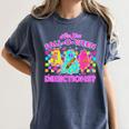 Are You Fall-O-Ween Directions Teacher Ghost Halloween Women's Comfort Colors T-Shirt Denim