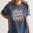 Fall Special Education Teacher Pumpkin Autumn Halloween Women's Comfort Colors T-Shirt Denim