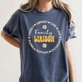 Family Liaison Back To School Teacher Appreciation Week Women's Comfort Colors T-Shirt Denim