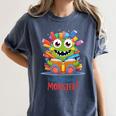 Feed The Reading Monster Halloween Teacher Women's Comfort Colors T-Shirt Denim Feed The Reading Monster Halloween Teacher Women's Comfort Colors T-Shirt Denim