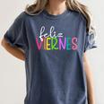 Feliz Viernes Happy Friday Spanish Teacher Friday Spanish Sp Women's Comfort Colors T-Shirt Denim Feliz Viernes Happy Friday Spanish Teacher Friday Spanish Sp Women's Comfort Colors T-Shirt Denim