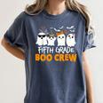 Fifth Grade Boo Crew Halloween Teacher Costume Women's Comfort Colors T-Shirt Denim Fifth Grade Boo Crew Halloween Teacher Costume Women's Comfort Colors T-Shirt Denim