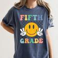 Fifth Grade Team Teachers Boys Girls Retro Smile 5th Grade Women's Comfort Colors T-Shirt Denim Fifth Grade Team Teachers Boys Girls Retro Smile 5th Grade Women's Comfort Colors T-Shirt Denim