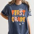 First Grade Dream Retro Team Fall Halloween Spooky Teachers Women's Comfort Colors T-Shirt Denim First Grade Dream Retro Team Fall Halloween Spooky Teachers Women's Comfort Colors T-Shirt Denim