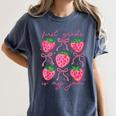 First Grade Is My Jam Strawberry First Grade Teacher Women Women's Comfort Colors T-Shirt Denim First Grade Is My Jam Strawberry First Grade Teacher Women Women's Comfort Colors T-Shirt Denim