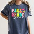 First Grade Team Teacher Back To School 1st Grade Squad Kids Women's Comfort Colors T-Shirt Denim First Grade Team Teacher Back To School 1st Grade Squad Kids Women's Comfort Colors T-Shirt Denim