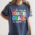 In My Fourth Grade Era 4th Grade Girl Teacher Back To School Women's Comfort Colors T-Shirt Denim