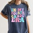 In My Fourth Grade Era Girl Back To School 4th Grade Teacher Women's Comfort Colors T-Shirt Denim