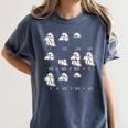 Fractions Math Teacher Ghost Math Halloween Humorous Women's Comfort Colors T-Shirt Denim Fractions Math Teacher Ghost Math Halloween Humorous Women's Comfort Colors T-Shirt Denim