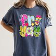 Fri-Yay Happy Friday Weekend Teacher Back To School Women's Comfort Colors T-Shirt Denim