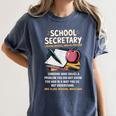 Front Office Teacher Admin Meaning School Secretary Women's Comfort Colors T-Shirt Denim Front Office Teacher Admin Meaning School Secretary Women's Comfort Colors T-Shirt Denim