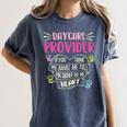 Full Heart Daycare Provider Nanny Au Pair Pre-K Teacher Women's Comfort Colors T-Shirt Denim