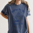 Fun 4th Of July Spilling The Tea Since 1773 History Teacher Women's Comfort Colors T-Shirt Denim
