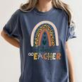Future Teacher Boho Rainbow Leopard New Grad Student Women's Comfort Colors T-Shirt Denim Future Teacher Boho Rainbow Leopard New Grad Student Women's Comfort Colors T-Shirt Denim