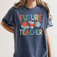 Future Teacher Costume For Kids Girls Boys Men Women Women's Comfort Colors T-Shirt Denim
