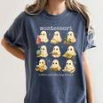 Ghosts Halloween Montessori Teacher Educator Costume Women's Comfort Colors T-Shirt Denim Ghosts Halloween Montessori Teacher Educator Costume Women's Comfort Colors T-Shirt Denim