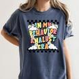 Groovy ABA RBT Therapist In My Behavior Analyst Era Teacher Women's Comfort Colors T-Shirt Denim Groovy ABA RBT Therapist In My Behavior Analyst Era Teacher Women's Comfort Colors T-Shirt Denim