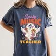 Groovy Faboolous Spooky Music Teacher Halloween Men Women Women's Comfort Colors T-Shirt Denim Groovy Faboolous Spooky Music Teacher Halloween Men Women Women's Comfort Colors T-Shirt Denim