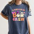 Groovy Kindergarten Boo Crew Kinder Halloween Teacher Kids Women's Comfort Colors T-Shirt Denim