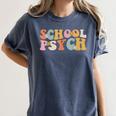 Groovy Retro School Psych Teacher School Psychologist For Men Women Girls Kids Women's Comfort Colors T-Shirt Denim Groovy Retro School Psych Teacher School Psychologist For Men Women Girls Kids Women's Comfort Colors T-Shirt Denim