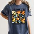 Growth Not Perfection Abstract Florals SPED Teacher Women's Comfort Colors T-Shirt Denim Growth Not Perfection Abstract Florals SPED Teacher Women's Comfort Colors T-Shirt Denim