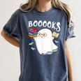 Halloween Books Librarian English Teacher Reader Reading Women's Comfort Colors T-Shirt Denim Halloween Books Librarian English Teacher Reader Reading Women's Comfort Colors T-Shirt Denim