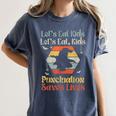 Halloween Lets Eat Kids English Teacher Costume Women Women's Comfort Colors T-Shirt Denim Halloween Lets Eat Kids English Teacher Costume Women Women's Comfort Colors T-Shirt Denim