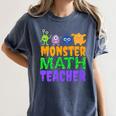 Halloween Monster Math Teacher Men Women Women's Comfort Colors T-Shirt Denim Halloween Monster Math Teacher Men Women Women's Comfort Colors T-Shirt Denim