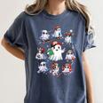 Halloween PE Teacher Ghost Playing Sports Physical Education Women's Comfort Colors T-Shirt Denim
