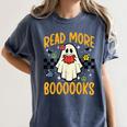 Halloween Read More Books Retro Costume Teacher Women Girls Women's Comfort Colors T-Shirt Denim Halloween Read More Books Retro Costume Teacher Women Girls Women's Comfort Colors T-Shirt Denim
