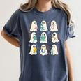 Halloween Science Teacher Student Ghost Laboratory Men Women Women's Comfort Colors T-Shirt Denim Halloween Science Teacher Student Ghost Laboratory Men Women Women's Comfort Colors T-Shirt Denim