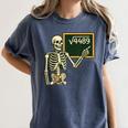 Halloween Skeleton 67 Meme Square Root 4489 Math Teacher Women's Comfort Colors T-Shirt Denim