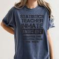 Halloween Statistics Teacher Prisoner Costume Women's Comfort Colors T-Shirt Denim Halloween Statistics Teacher Prisoner Costume Women's Comfort Colors T-Shirt Denim