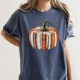 Halloween Teacher Librarians Fall Book Pumpkin Retro Reading Women's Comfort Colors T-Shirt Denim Halloween Teacher Librarians Fall Book Pumpkin Retro Reading Women's Comfort Colors T-Shirt Denim