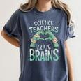 Halloween Teacher Tshirts Science Teachers Love Brains Women's Comfort Colors T-Shirt Denim