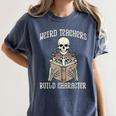 Halloween Weird Teachers Build Character Costume Men Women Women's Comfort Colors T-Shirt Denim