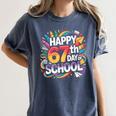 Happy 67 Days Of School Meme 100 Day Of School Teacher 6 7 Women's Comfort Colors T-Shirt Denim Happy 67 Days Of School Meme 100 Day Of School Teacher 6 7 Women's Comfort Colors T-Shirt Denim