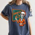 Haunted By 6-7 Six Seven 67 Math Teacher Halloween Skeleton Women's Comfort Colors T-Shirt Denim Haunted By 6-7 Six Seven 67 Math Teacher Halloween Skeleton Women's Comfort Colors T-Shirt Denim