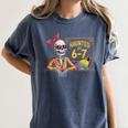 Haunted By 6-7 Teacher Halloween 67 Women's Comfort Colors T-Shirt Denim