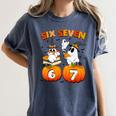 Haunted By 67 Boo Ghost Pumpkin Halloween Teacher Women's Comfort Colors T-Shirt Denim Haunted By 67 Boo Ghost Pumpkin Halloween Teacher Women's Comfort Colors T-Shirt Denim