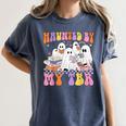 Haunted By My TBR Cute Ghosts Book Reading Teacher Halloween Women's Comfort Colors T-Shirt Denim Haunted By My TBR Cute Ghosts Book Reading Teacher Halloween Women's Comfort Colors T-Shirt Denim