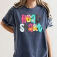 Head Start Team Homeschool Teacher Headstart Back To School Women's Comfort Colors T-Shirt Denim