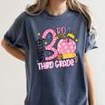 Hello 3rd Third Grade Back To School Pink Leopard Teacher Women's Comfort Colors T-Shirt Denim Hello 3rd Third Grade Back To School Pink Leopard Teacher Women's Comfort Colors T-Shirt Denim