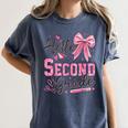 Hello Second Grade First Day Of School Coquette Teacher Girl Women's Comfort Colors T-Shirt Denim Hello Second Grade First Day Of School Coquette Teacher Girl Women's Comfort Colors T-Shirt Denim