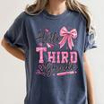 Hello Third Grade First Day Of School Coquette Teacher Girl Women's Comfort Colors T-Shirt Denim Hello Third Grade First Day Of School Coquette Teacher Girl Women's Comfort Colors T-Shirt Denim