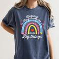 Helping Tiny Humans To Do Big Things Teacher Women Women's Comfort Colors T-Shirt Denim Helping Tiny Humans To Do Big Things Teacher Women Women's Comfort Colors T-Shirt Denim