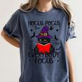 Hocus Pocus Everybody Focus Halloween Teacher For Men Women Women's Comfort Colors T-Shirt Denim Hocus Pocus Everybody Focus Halloween Teacher For Men Women Women's Comfort Colors T-Shirt Denim