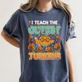 Humor I Teach The Cutest Turkeys Thanksgiving Teacher Women's Comfort Colors T-Shirt Denim Humor I Teach The Cutest Turkeys Thanksgiving Teacher Women's Comfort Colors T-Shirt Denim