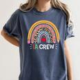 IA Crew Instructional Assistant Rainbow Teachers Aide Women's Comfort Colors T-Shirt Denim IA Crew Instructional Assistant Rainbow Teachers Aide Women's Comfort Colors T-Shirt Denim